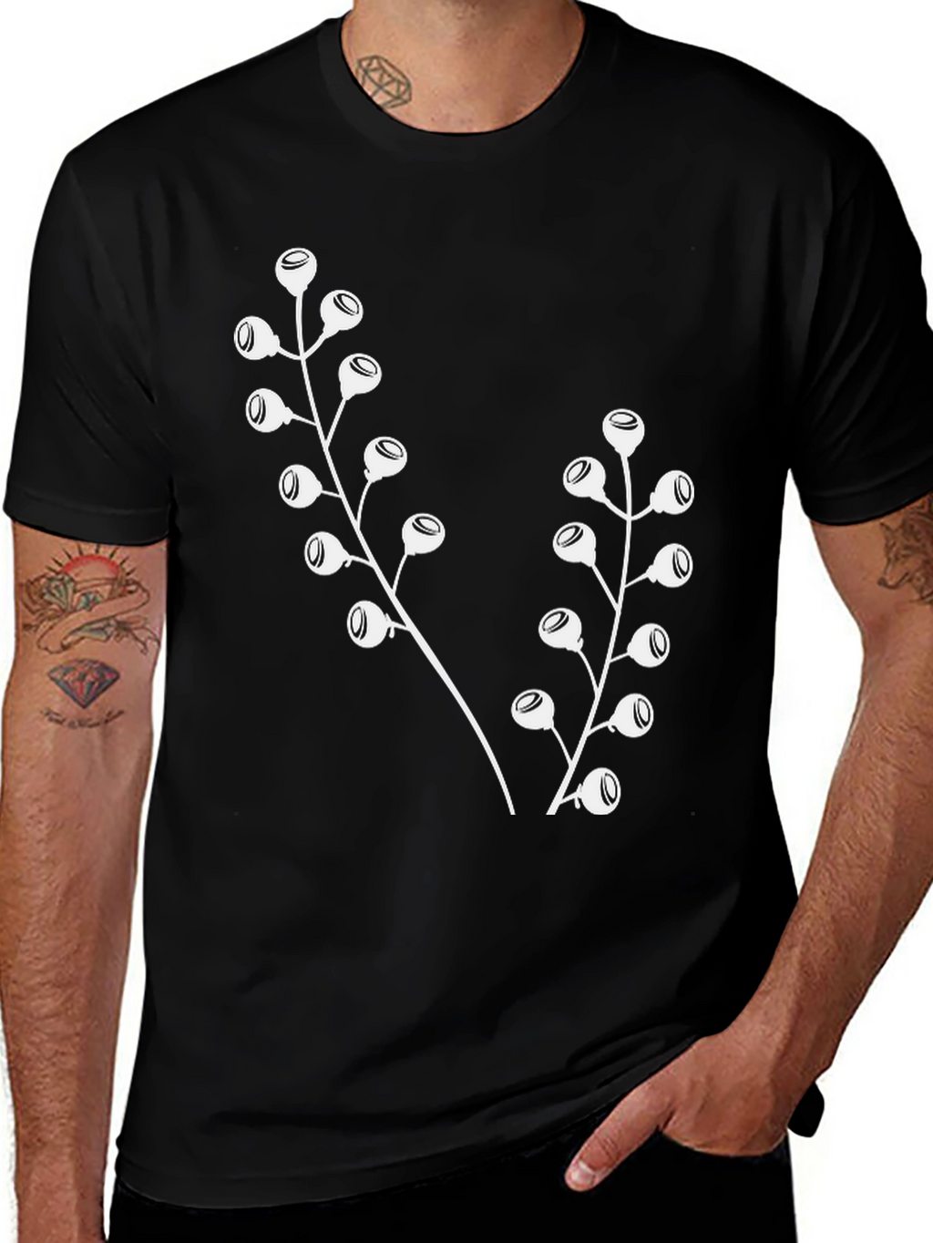 Botanical Black T-Shirt