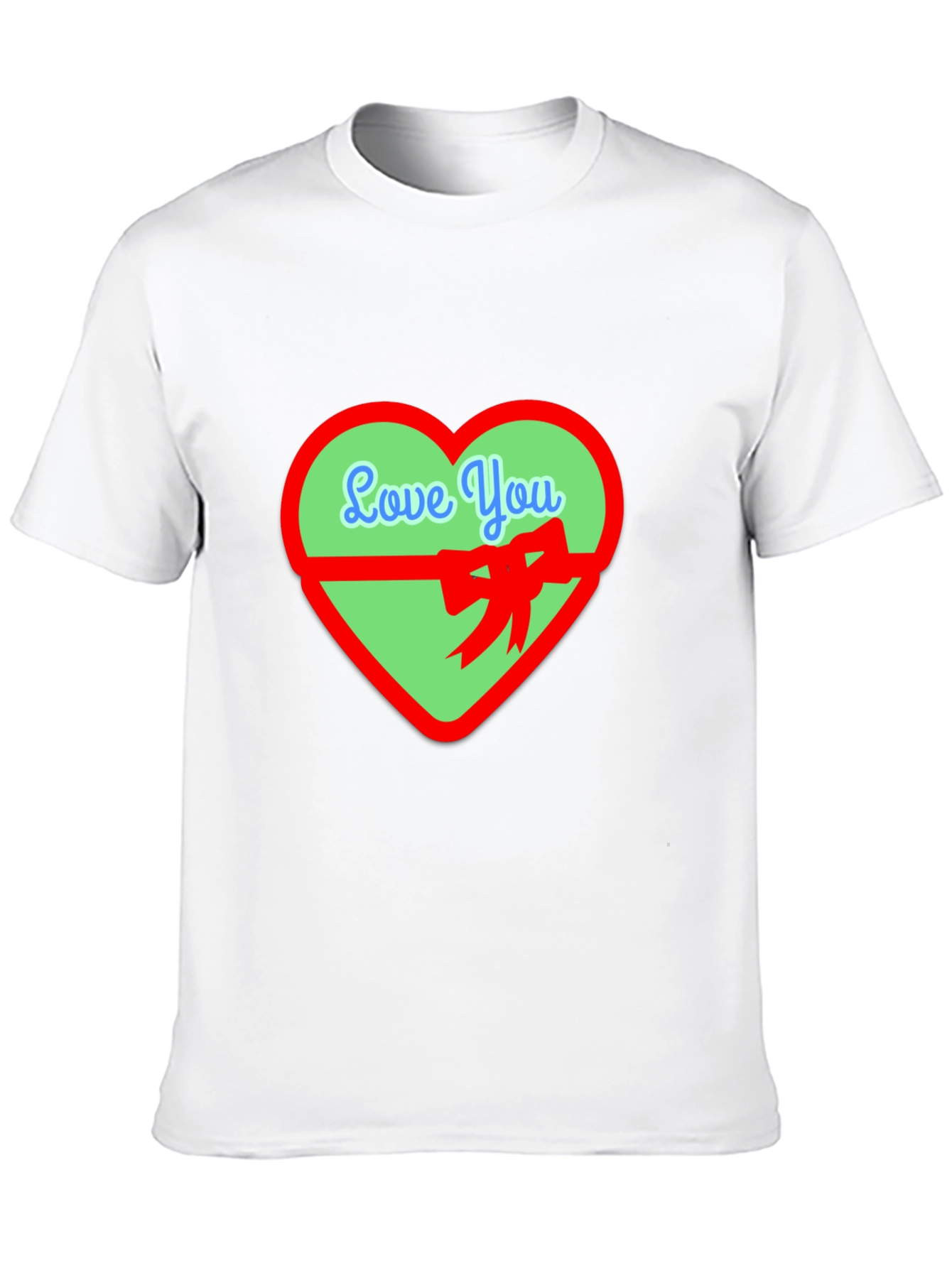 Love You Heart Graphic Tee - Black Casual Shirt