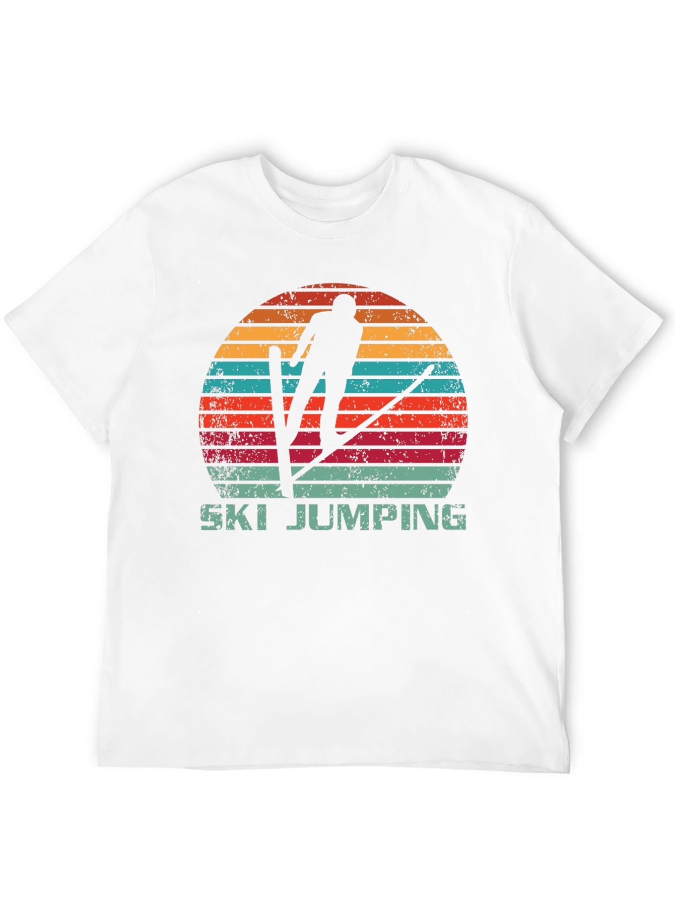 Retro Ski Jumping T-Shirt - Vintage Style