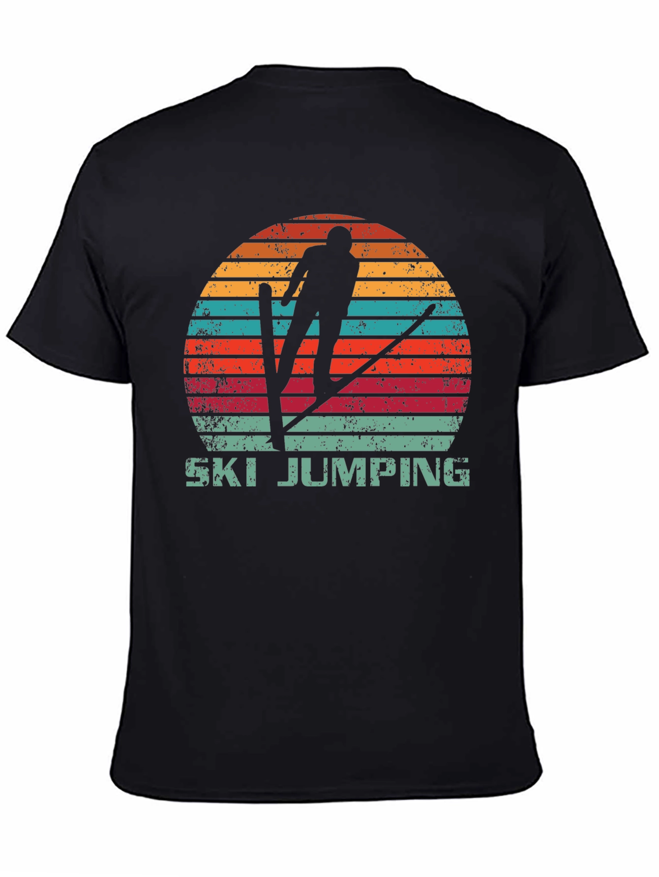 Retro Ski Jumping T-Shirt - Vintage Style