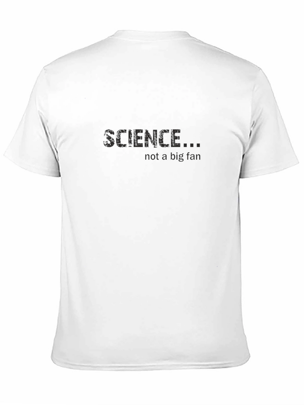 Science Not a Big Fan Black T-Shirt