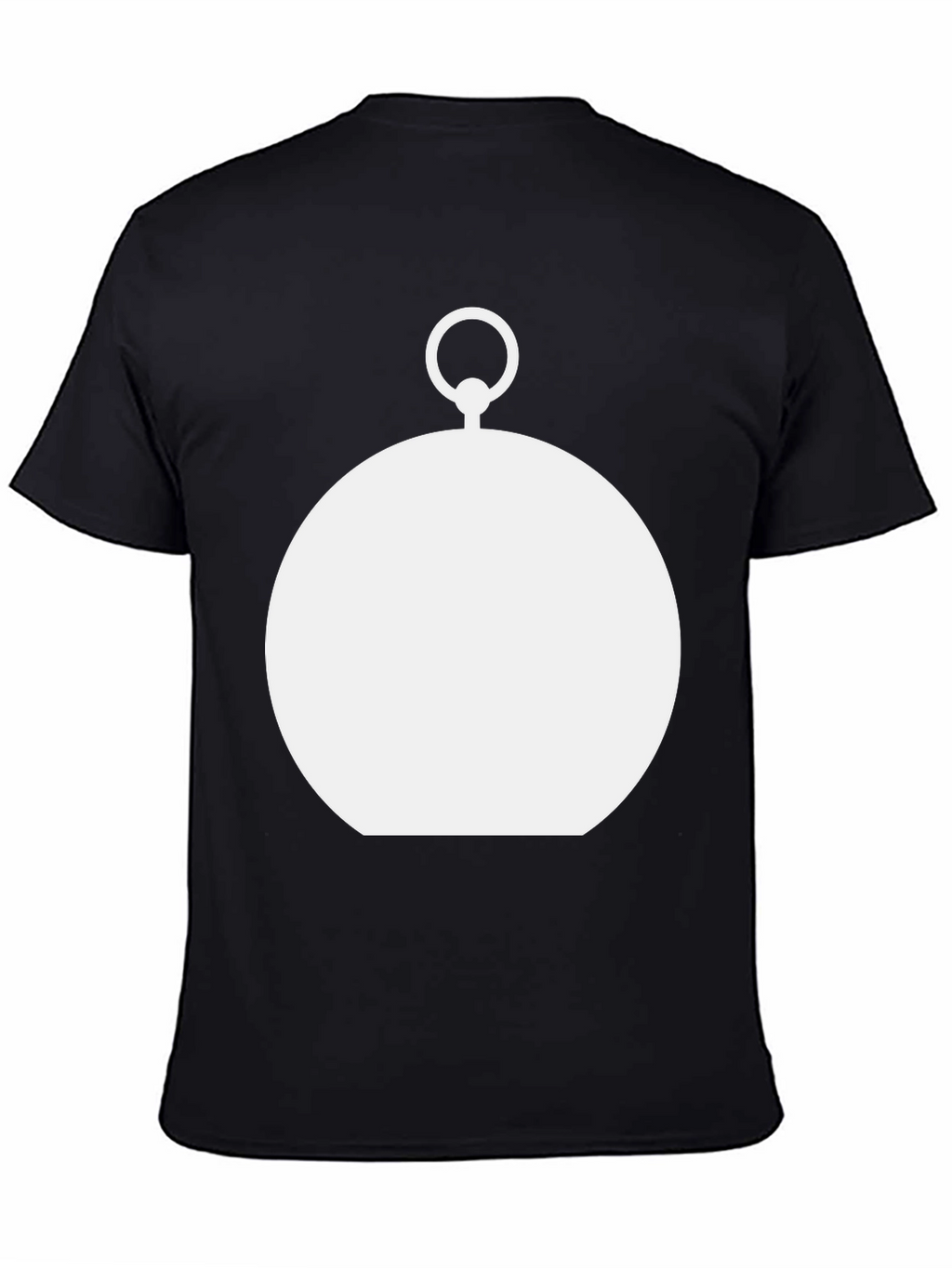 Modern Pocket Watch Graphic Tee - Black
