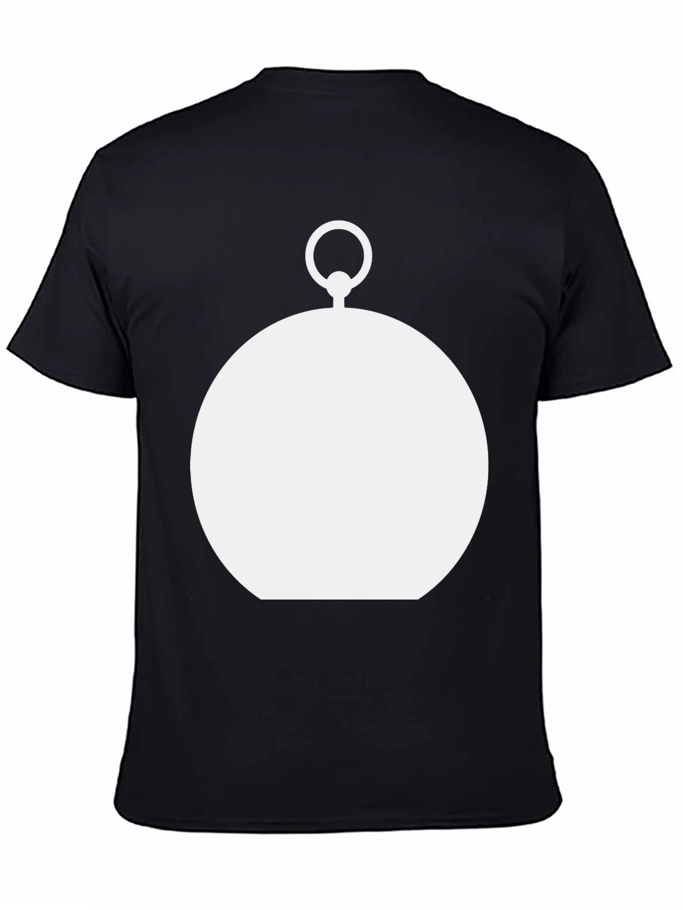Modern Pocket Watch Graphic Tee - Black