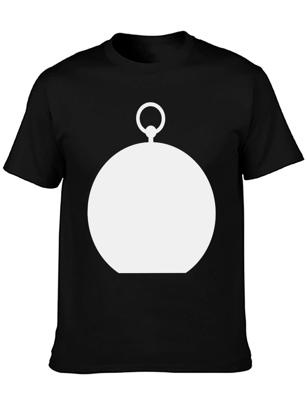 Modern Pocket Watch Graphic Tee - Black