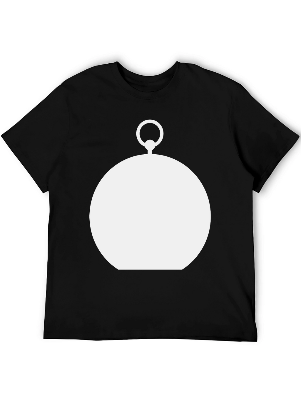 Modern Pocket Watch Graphic Tee - Black
