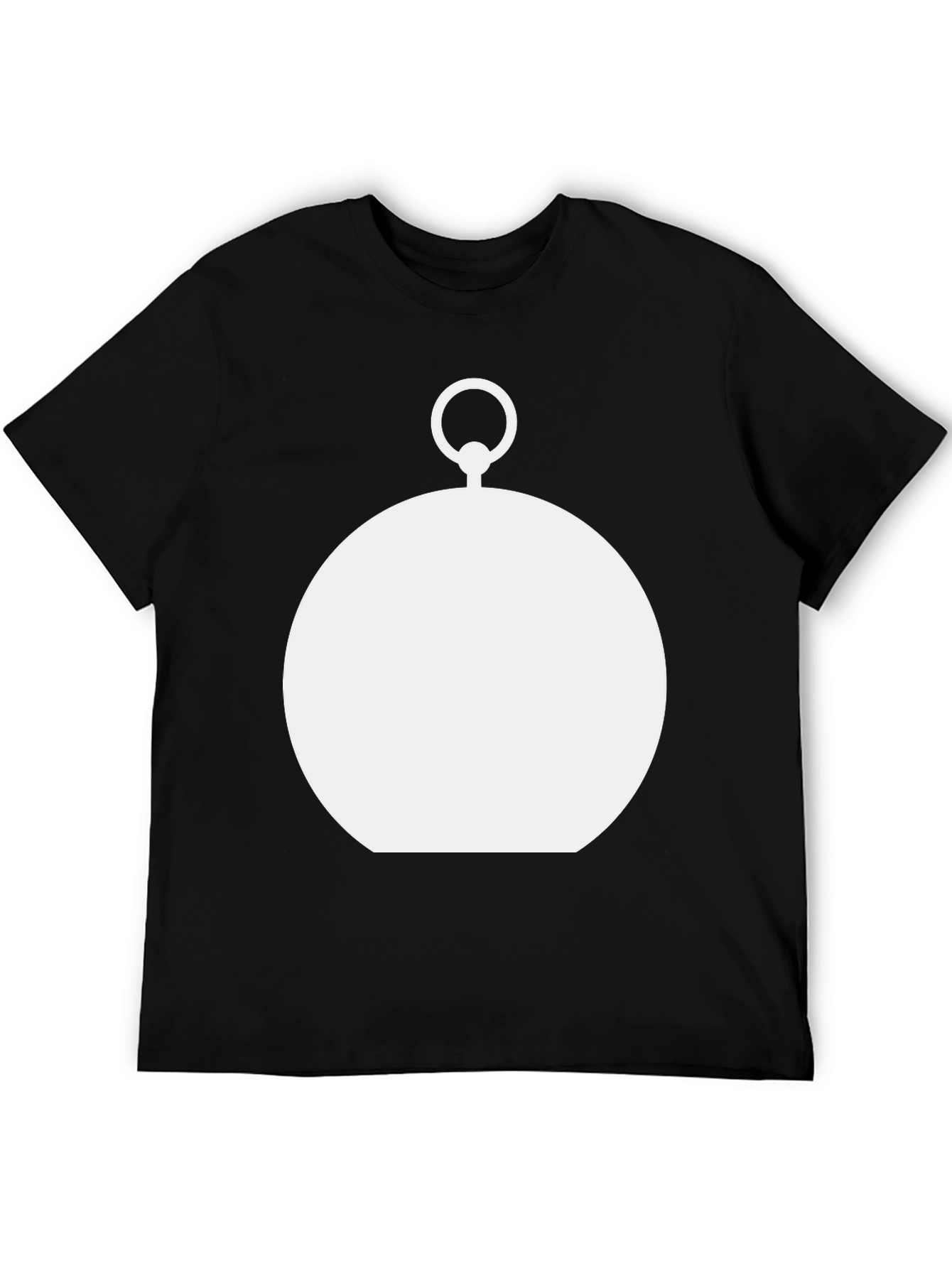 Modern Pocket Watch Graphic Tee - Black