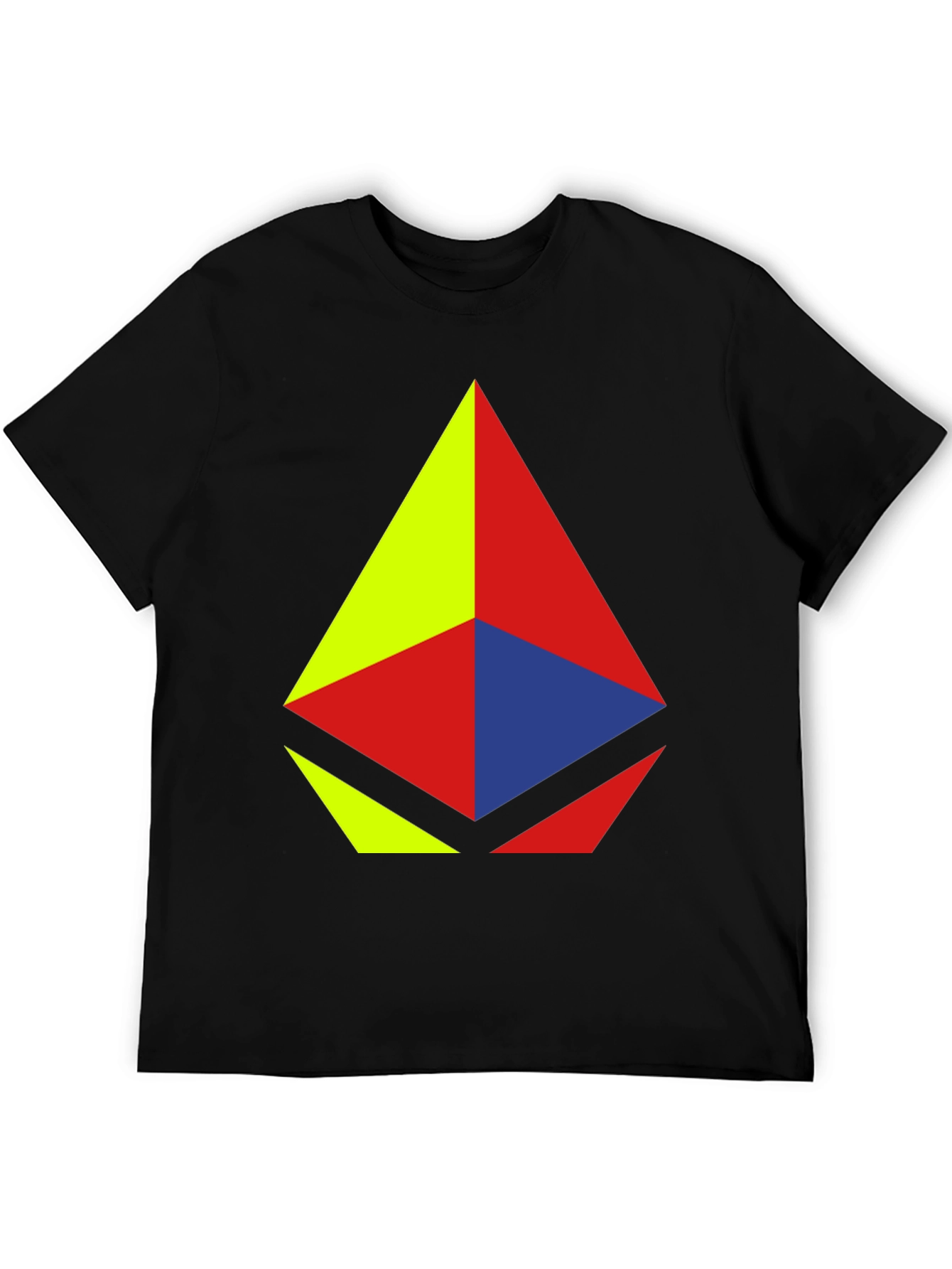 Abstract Geometric T-Shirt - Bold Colors Modern Design