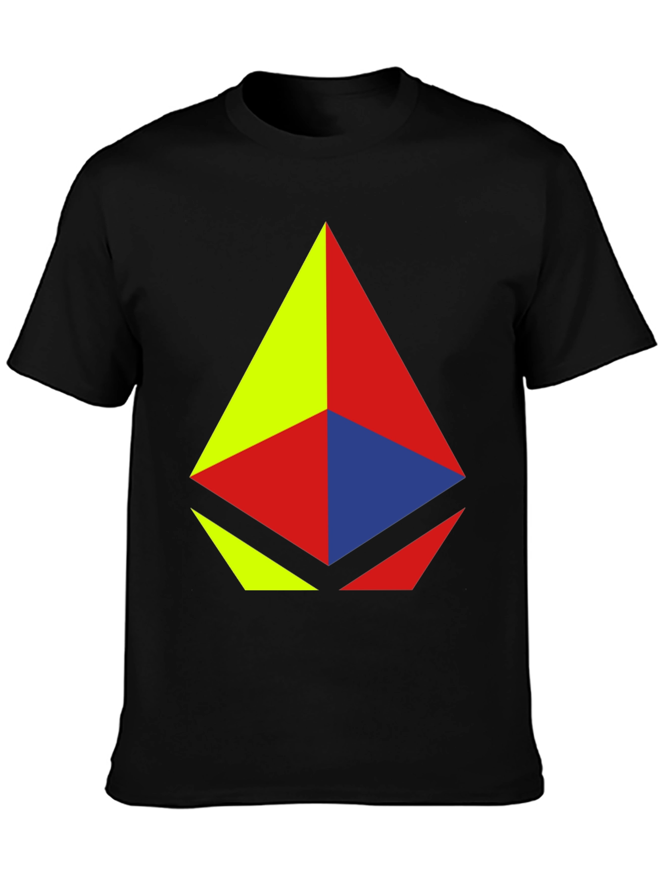 Abstract Geometric T-Shirt - Bold Colors Modern Design
