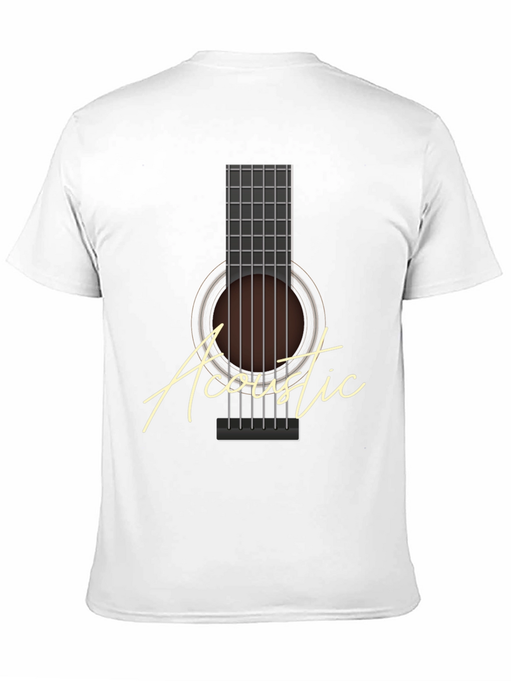 Acoustic Guitar Graphic Tee - Musician T-Shirt