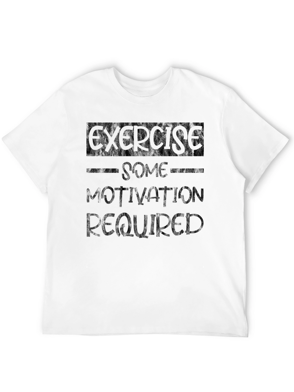 Exercise Some Motivation Required Black T-Shirt