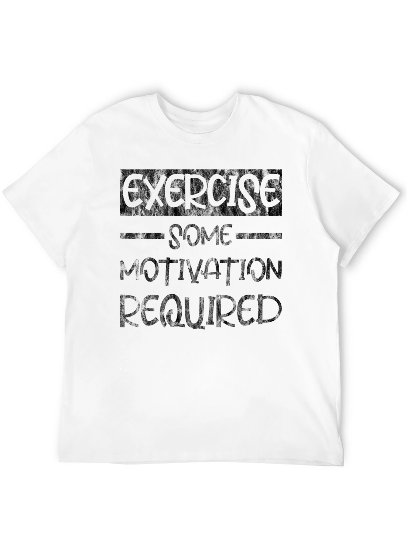 Exercise Some Motivation Required Black T-Shirt