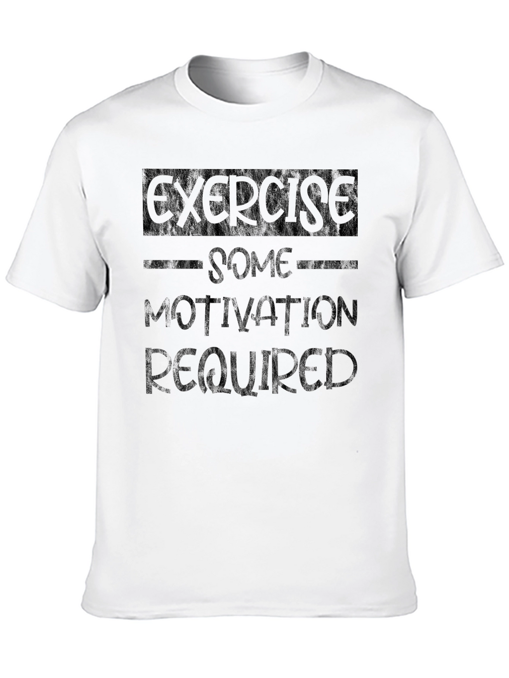Exercise Some Motivation Required Black T-Shirt