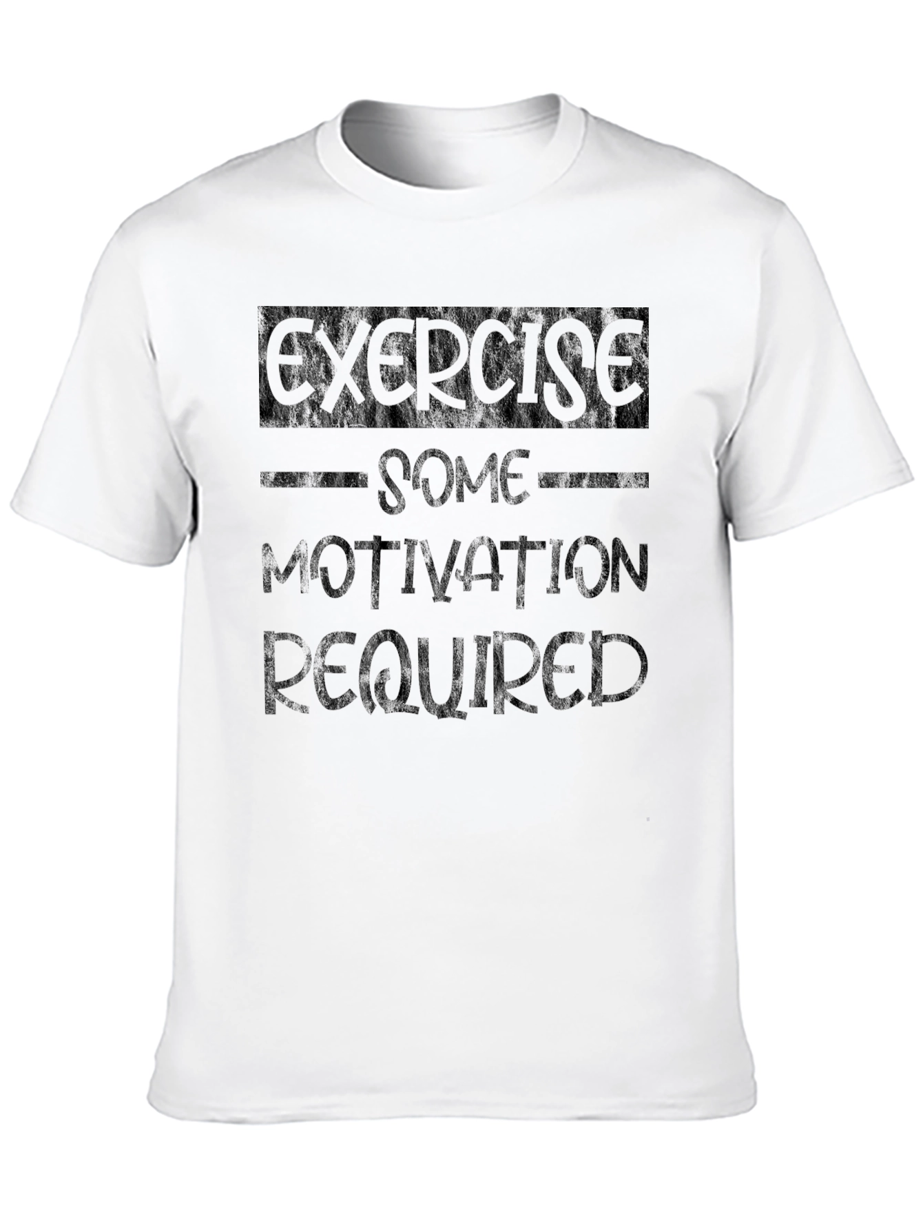 Exercise Some Motivation Required Black T-Shirt
