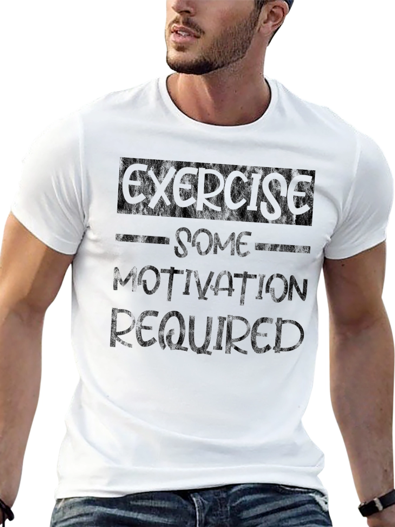 Exercise Some Motivation Required Black T-Shirt