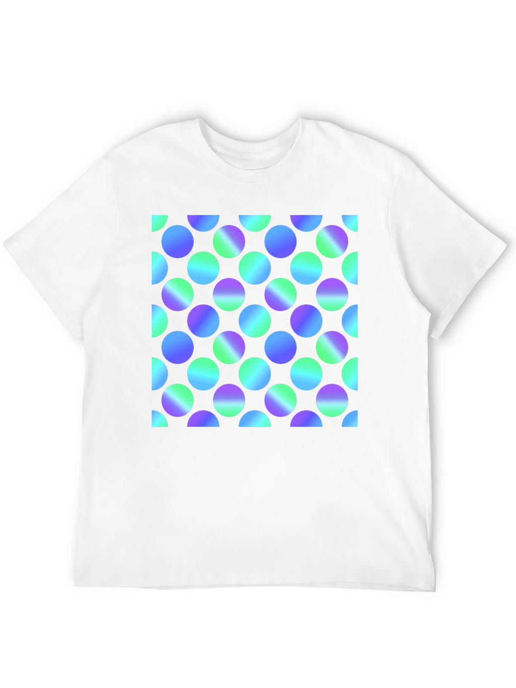 Retro Polka Dot Black T-Shirt