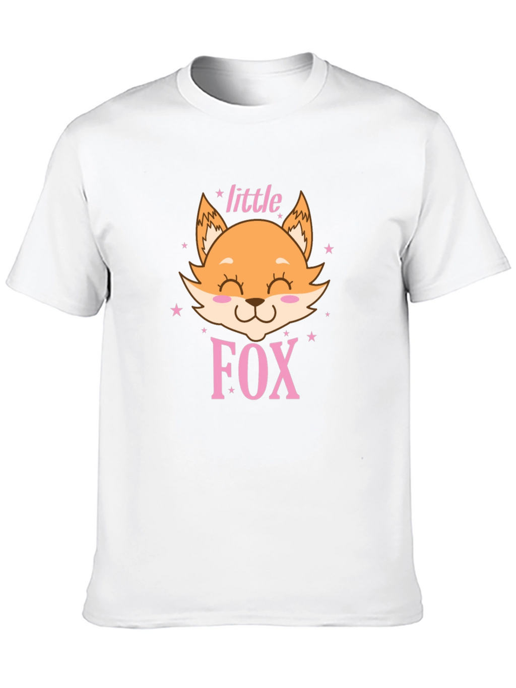 Cute Little Fox Graphic Tee - Unisex Black Shirt