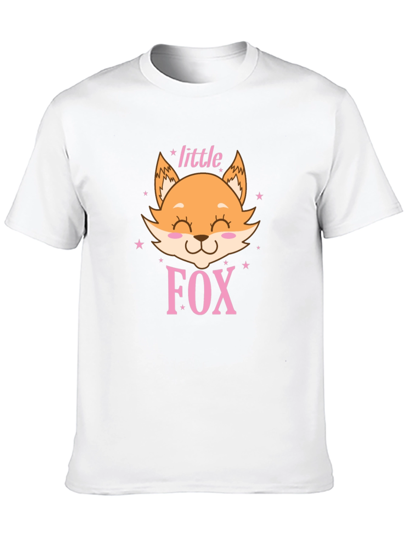 Cute Little Fox Graphic Tee - Unisex Black Shirt
