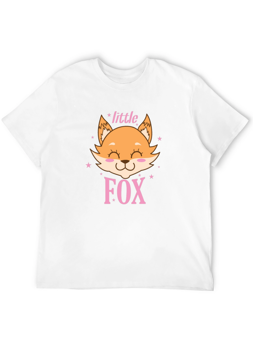 Cute Little Fox Graphic Tee - Unisex Black Shirt