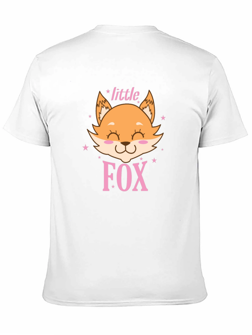 Cute Little Fox Graphic Tee - Unisex Black Shirt