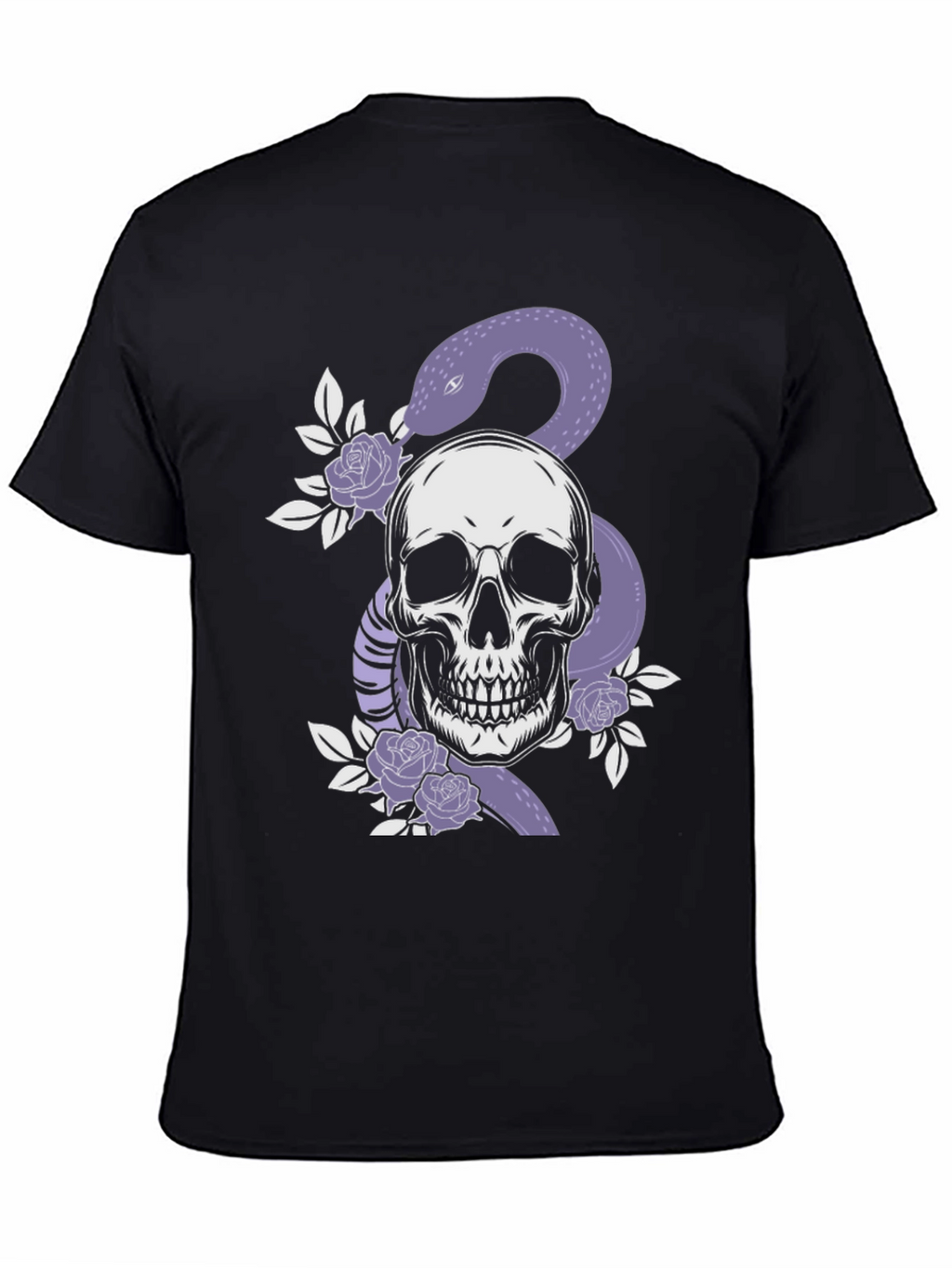 Skull & Snake Graphic Tee - Edgy Fashion
