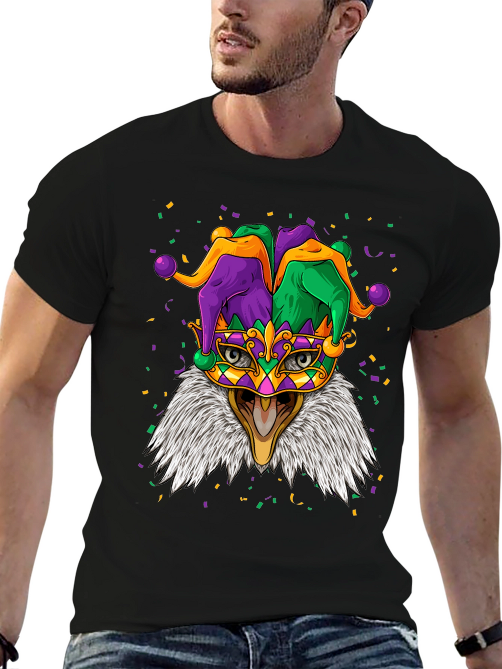 Mardi Gras Eagle T-Shirt