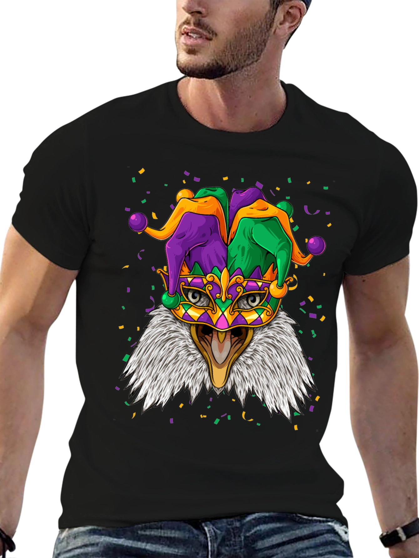 Mardi Gras Eagle T-Shirt