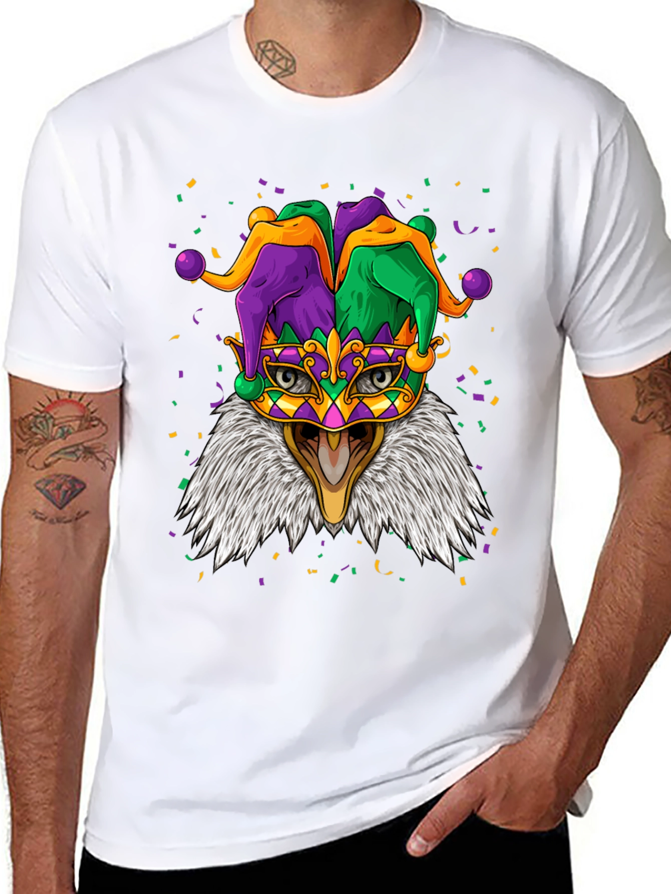 Mardi Gras Eagle T-Shirt
