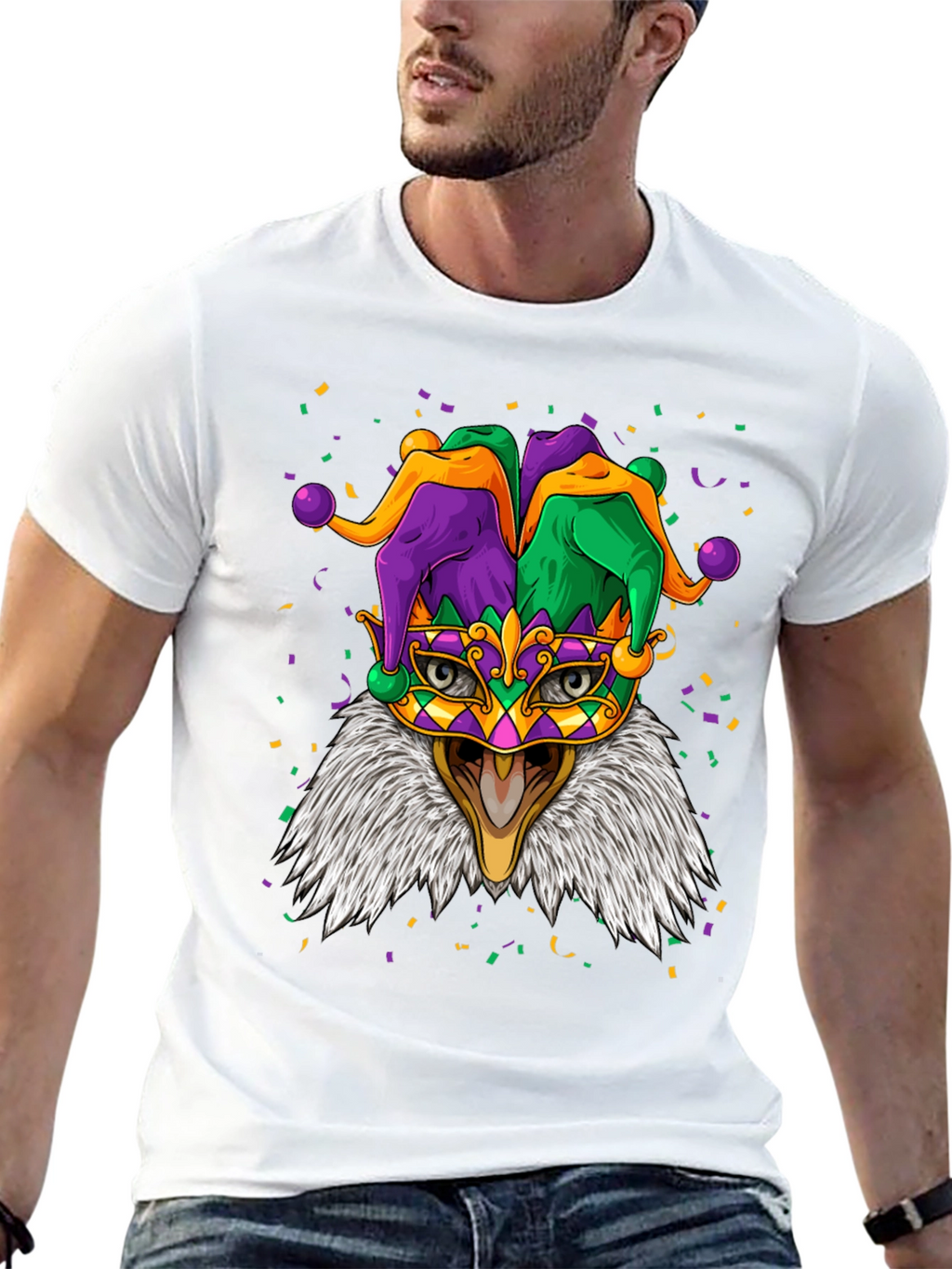 Mardi Gras Eagle T-Shirt