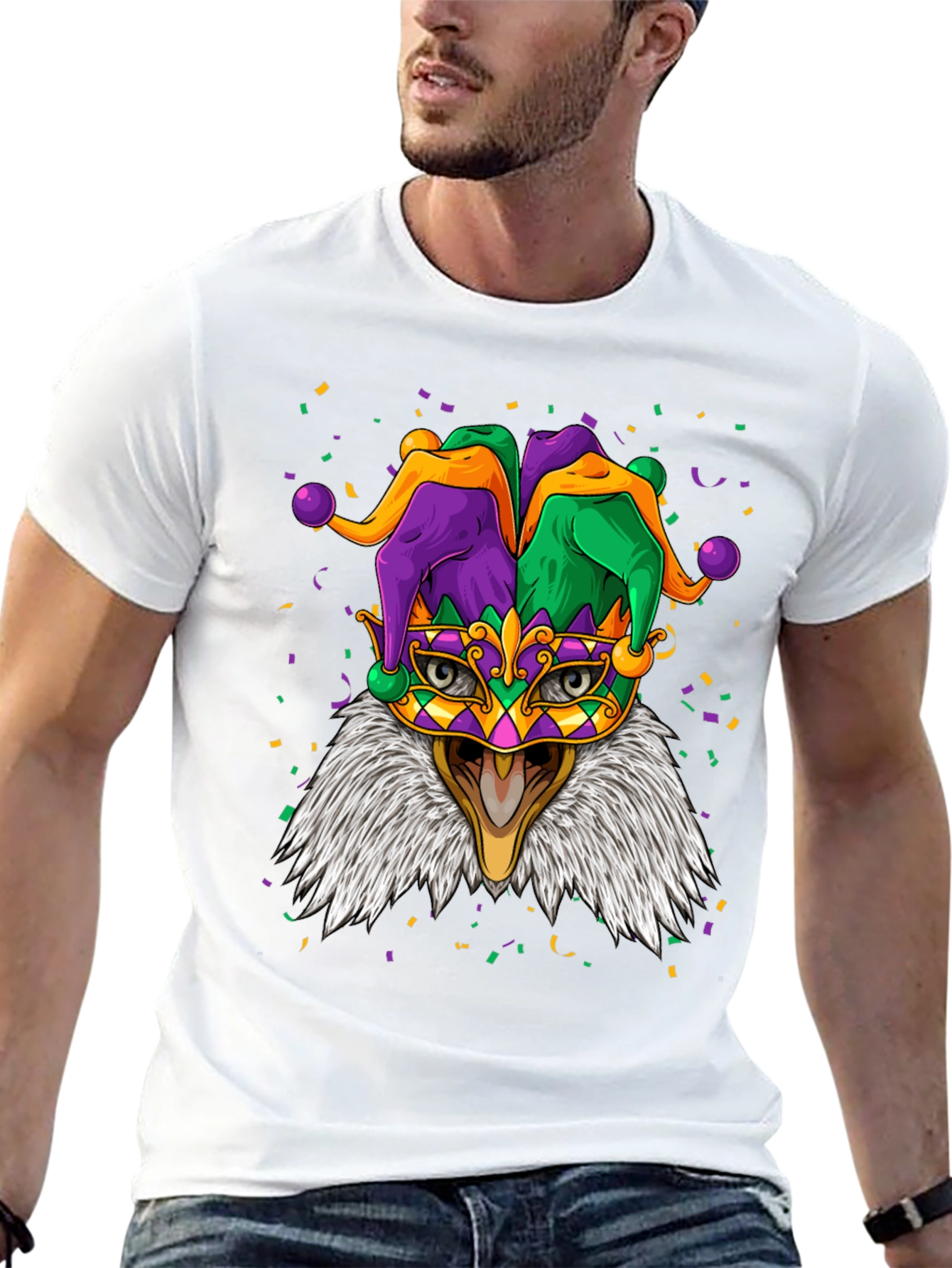 Mardi Gras Eagle T-Shirt
