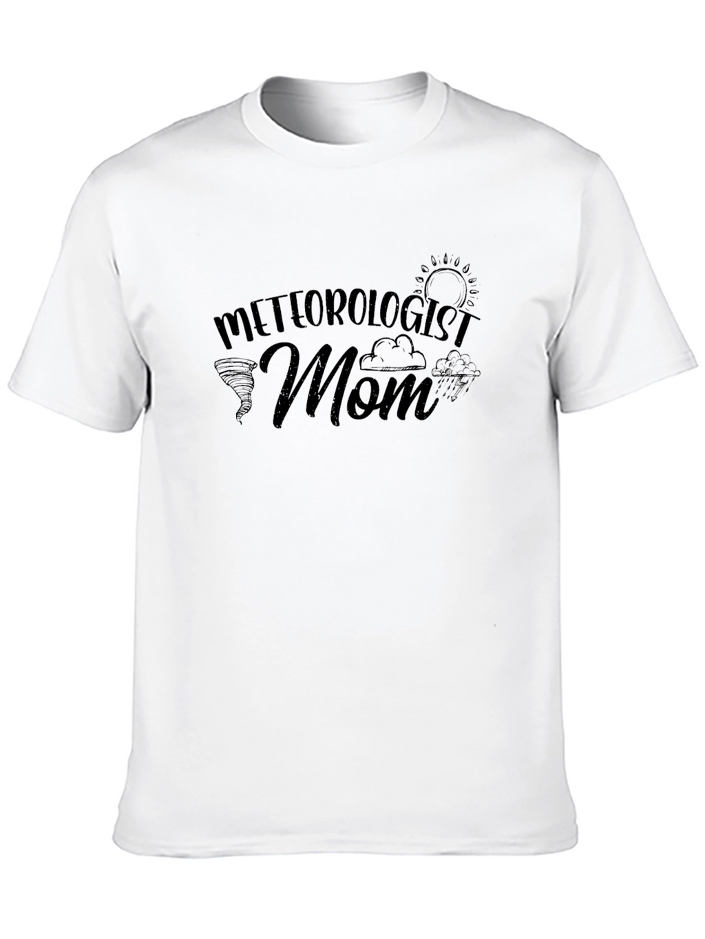 Meteorologist Mom Black T-Shirt