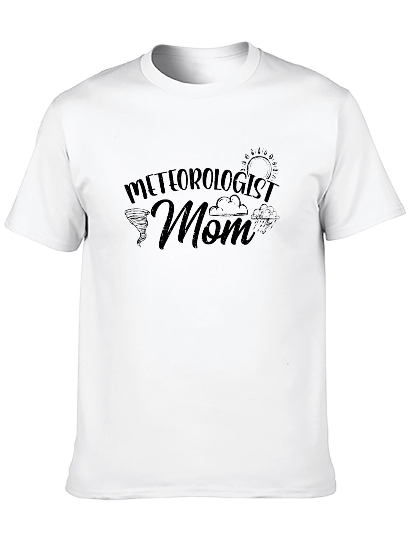Meteorologist Mom Black T-Shirt