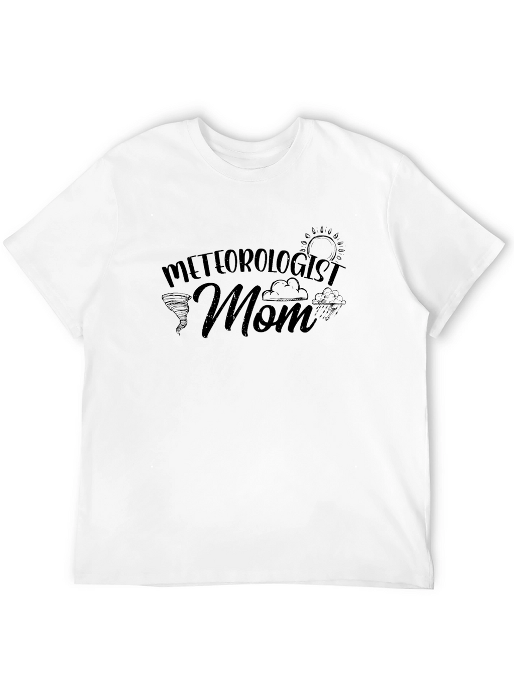 Meteorologist Mom Black T-Shirt