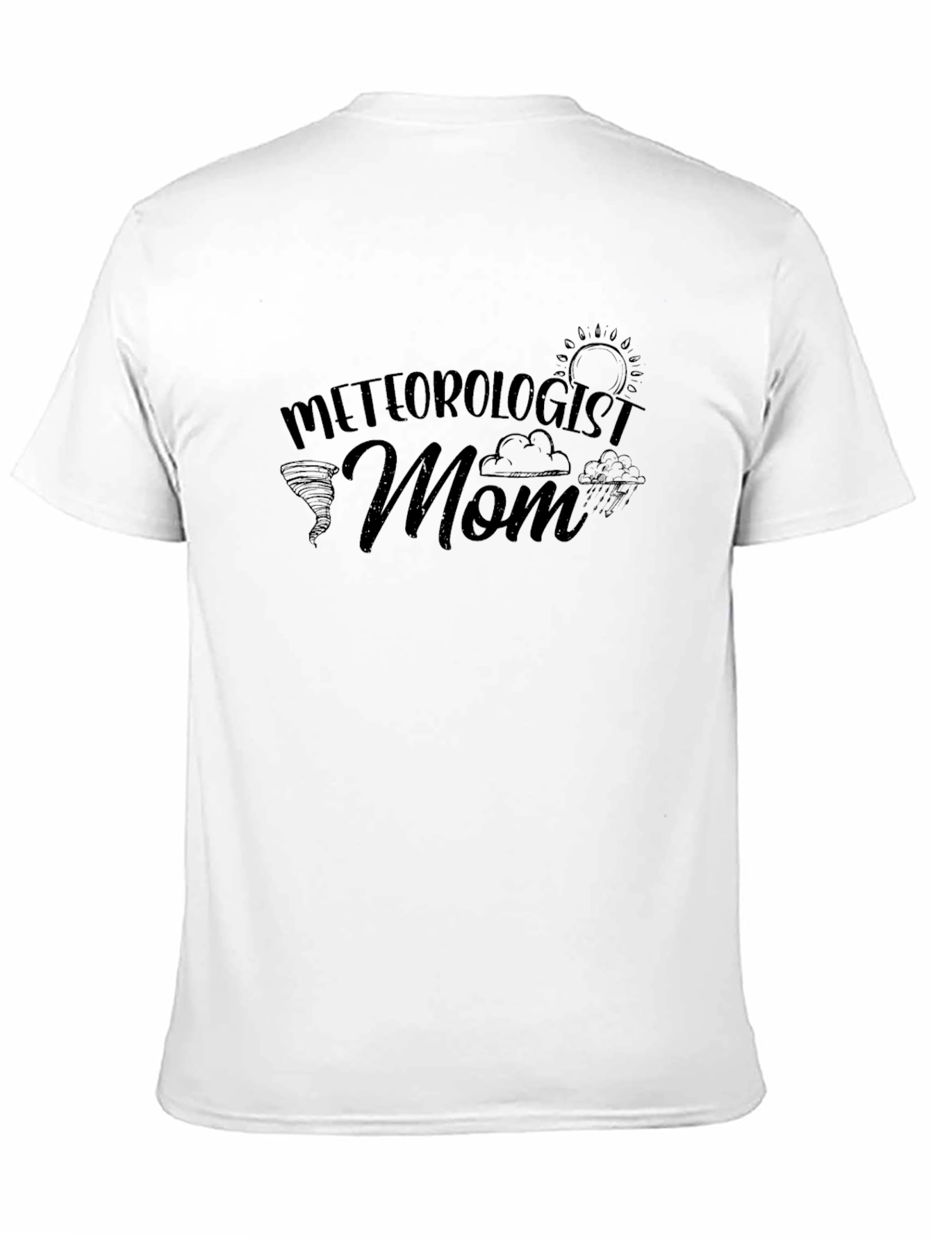 Meteorologist Mom Black T-Shirt