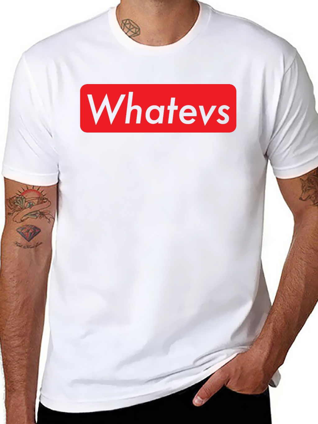 Whatevs Graphic Print T-Shirt - Casual Style