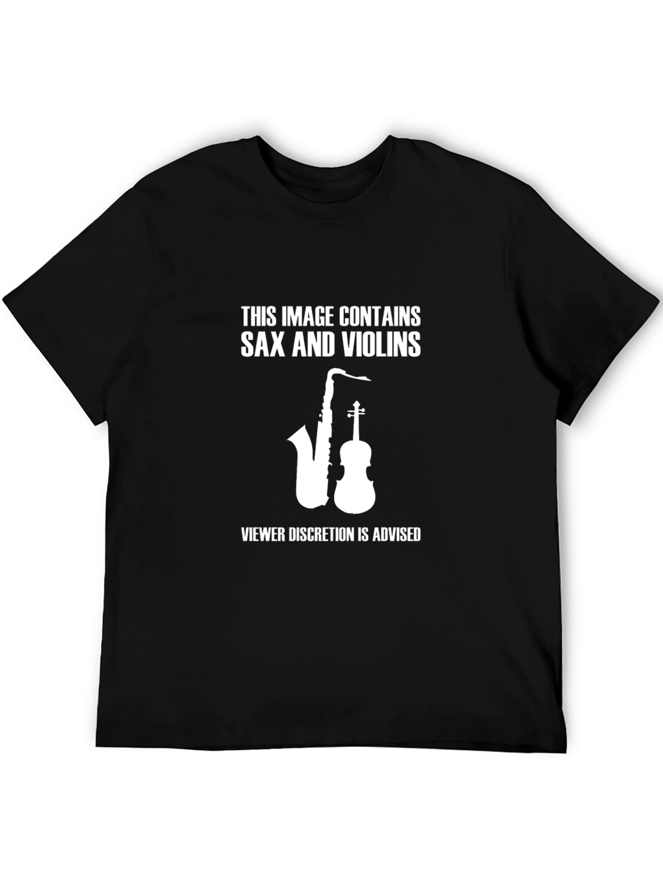 Sax and Violins Graphic T-Shirt - Viewer Discretion Advised