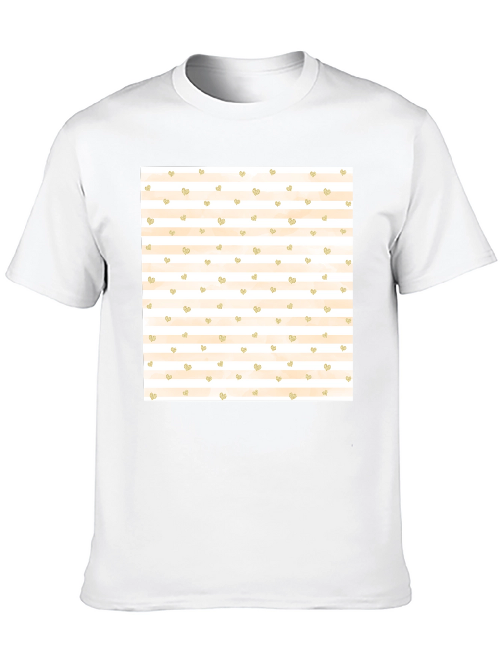 Striped Heart Tee