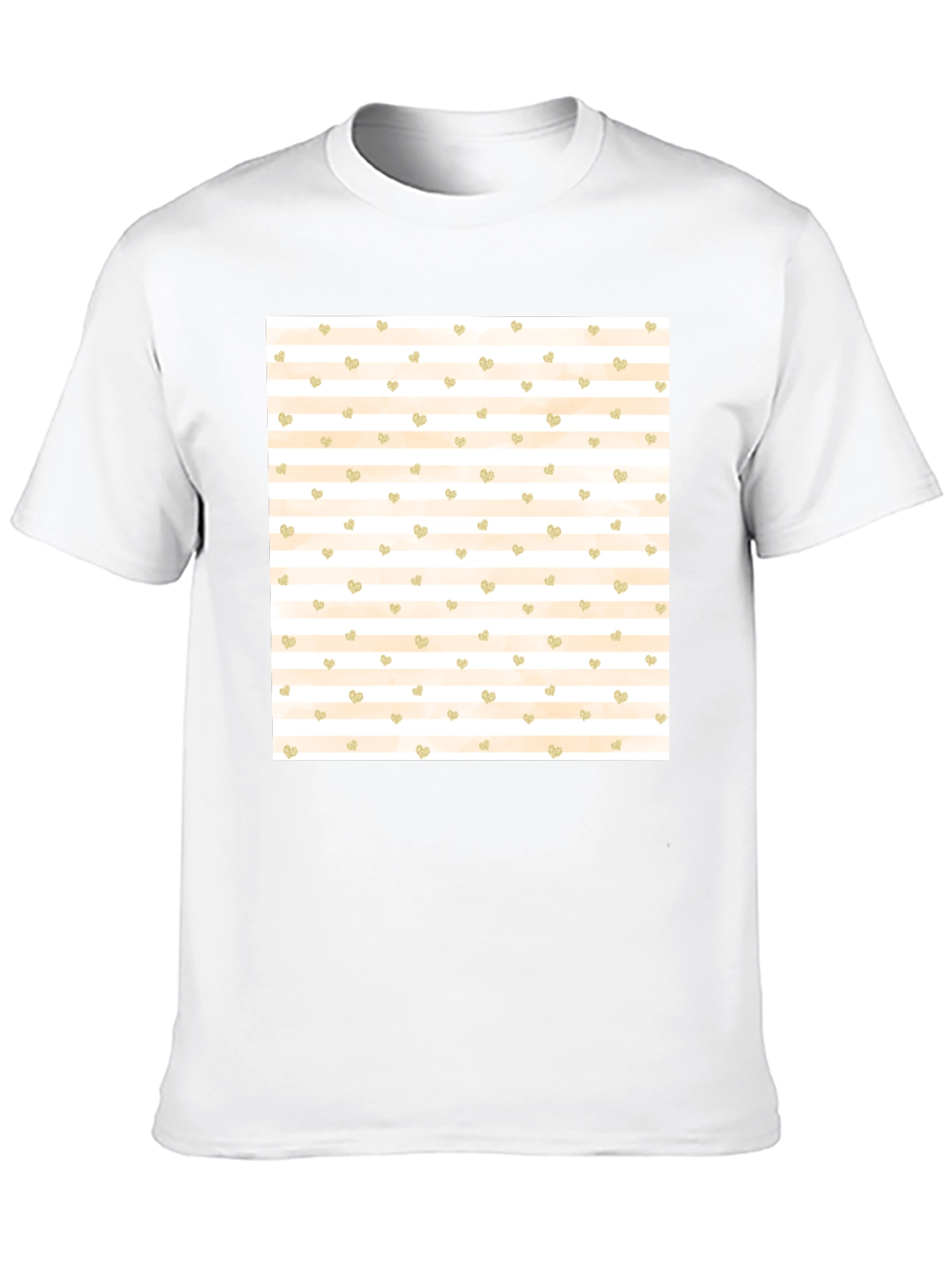 Striped Heart Tee
