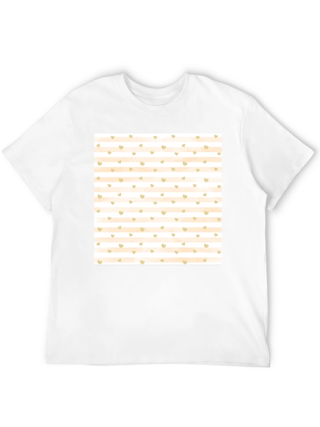 Striped Heart Tee
