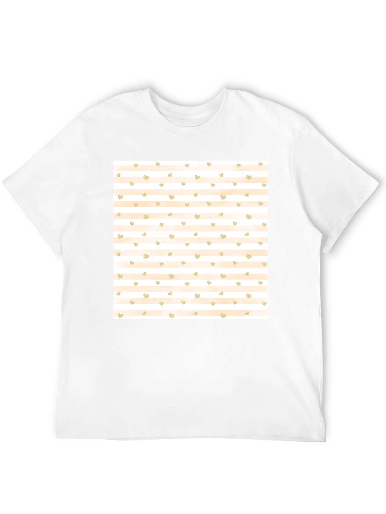 Striped Heart Tee
