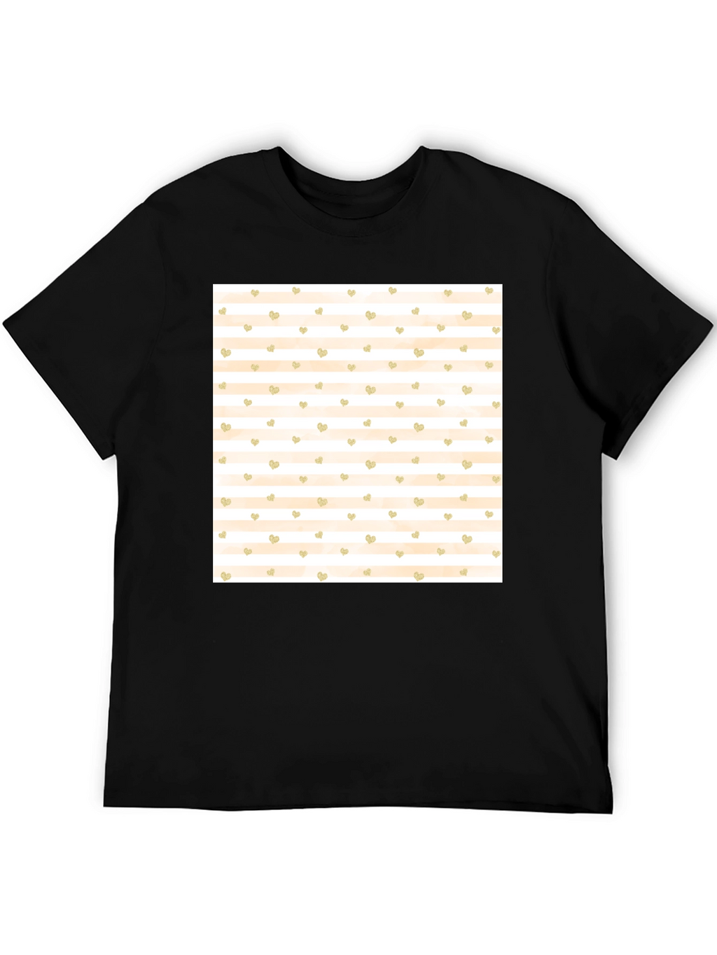 Striped Heart Tee