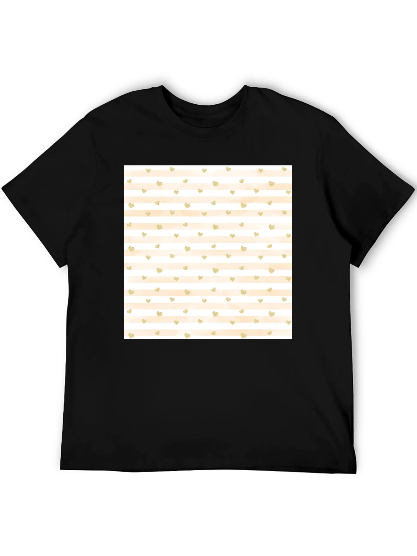 Striped Heart Tee