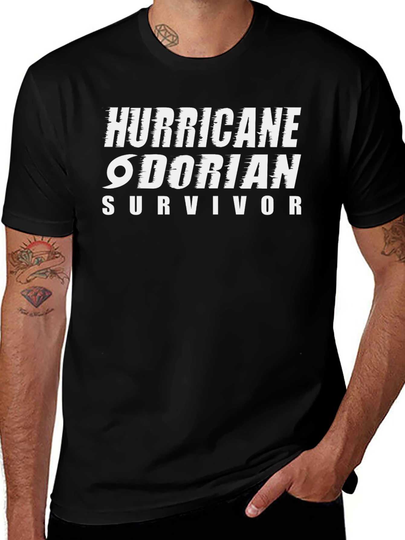 Hurricane Dorian Survivor T-Shirt - Black