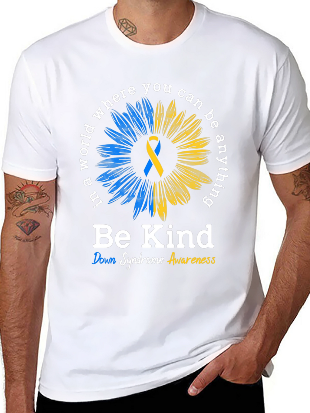 Be Kind Down Syndrome Awareness T-Shirt