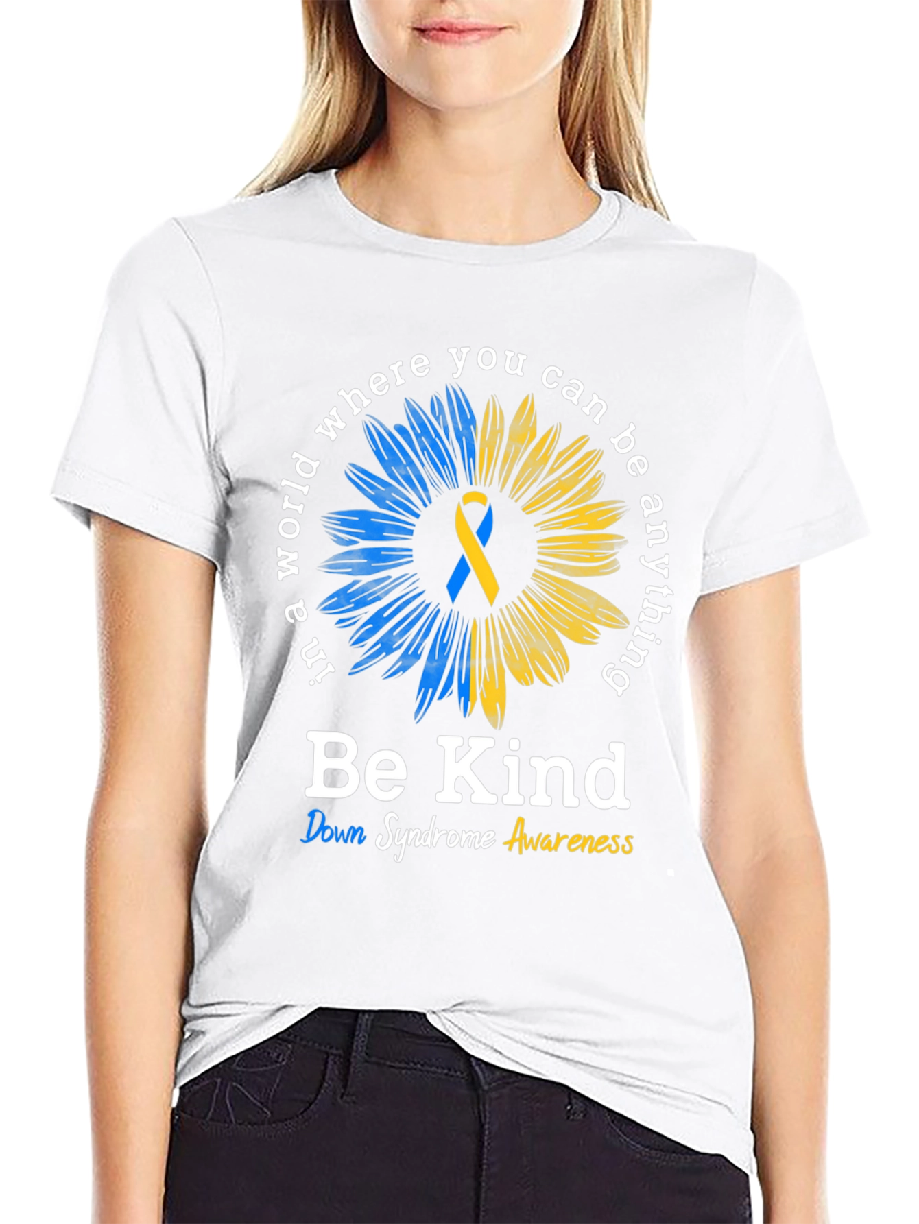 Be Kind Down Syndrome Awareness T-Shirt