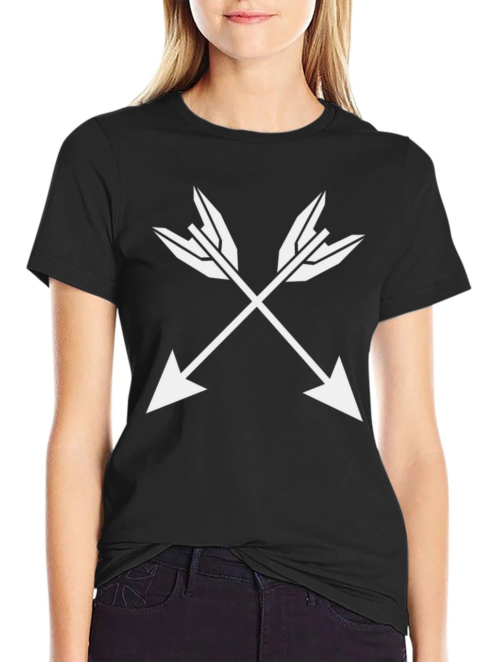 Crossed Arrows Graphic Black T-Shirt