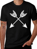 Crossed Arrows Graphic Black T-Shirt