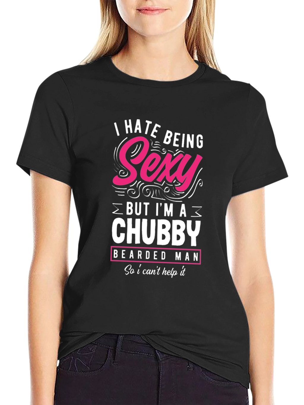 Funny Chubby Bearded Man T-Shirt