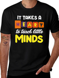 Heart to Teach Minds Teacher T-Shirt