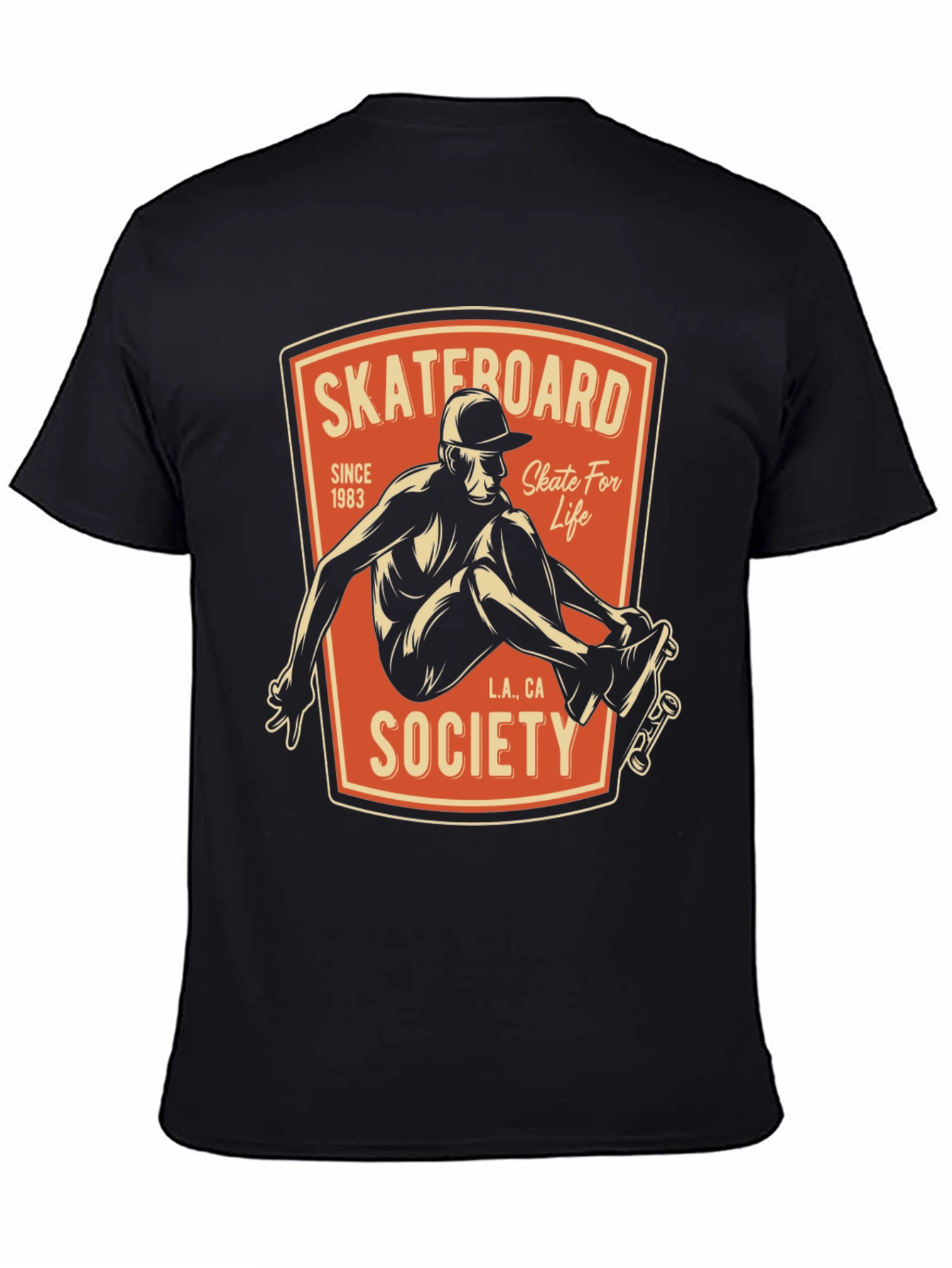Skateboard Society T-Shirt - Skate For Life Graphic Tee