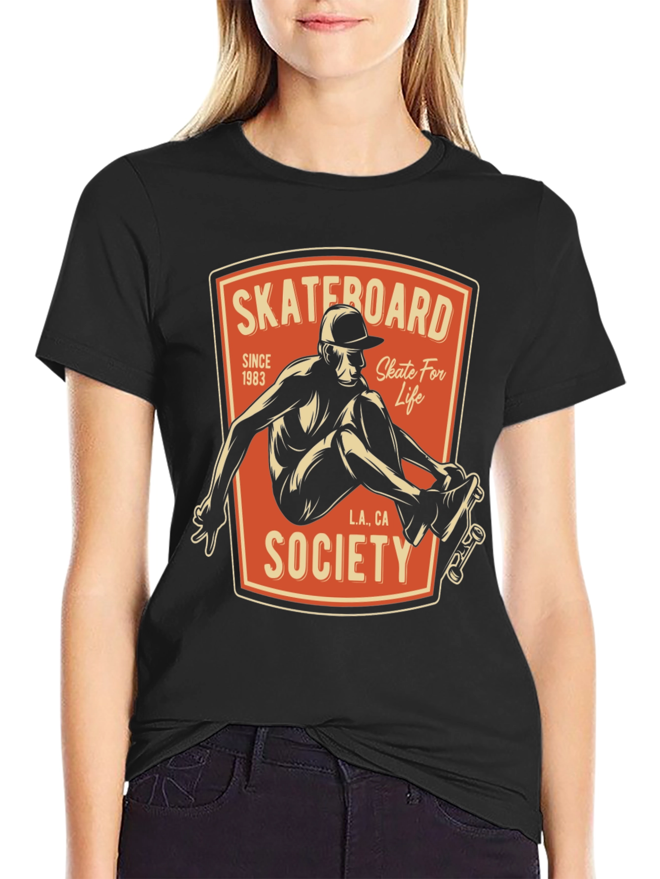 Skateboard Society T-Shirt - Skate For Life Graphic Tee